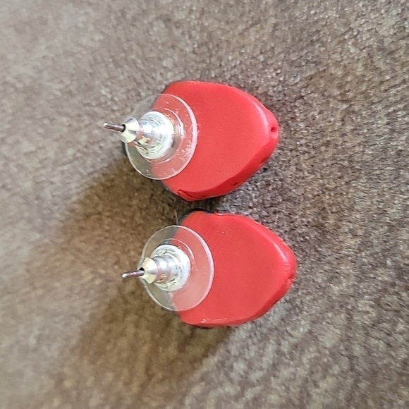 VTG Strawberry Kidcore Rave Post Earrings - Picture 3 of 5